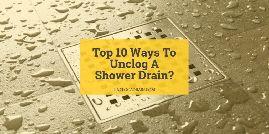 clogged shower drain