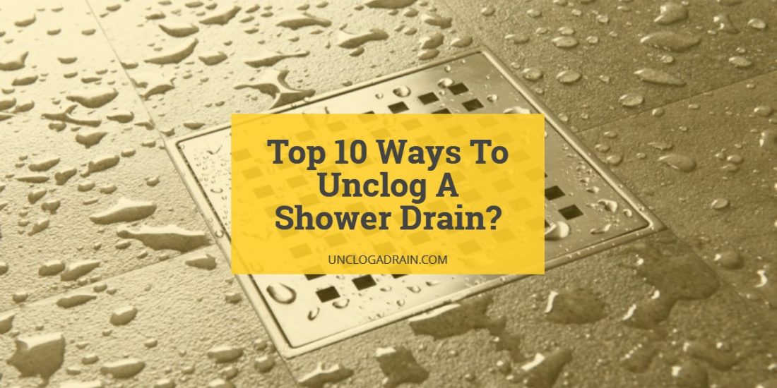 clogged shower drain