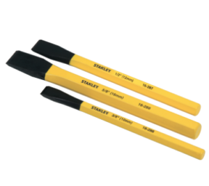 Stanley 3 piece cold chisel kit