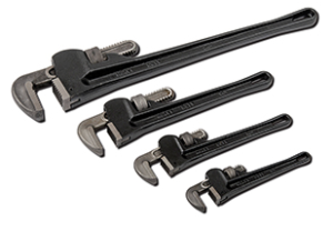 Titan 4 piece steel pipe wrench set